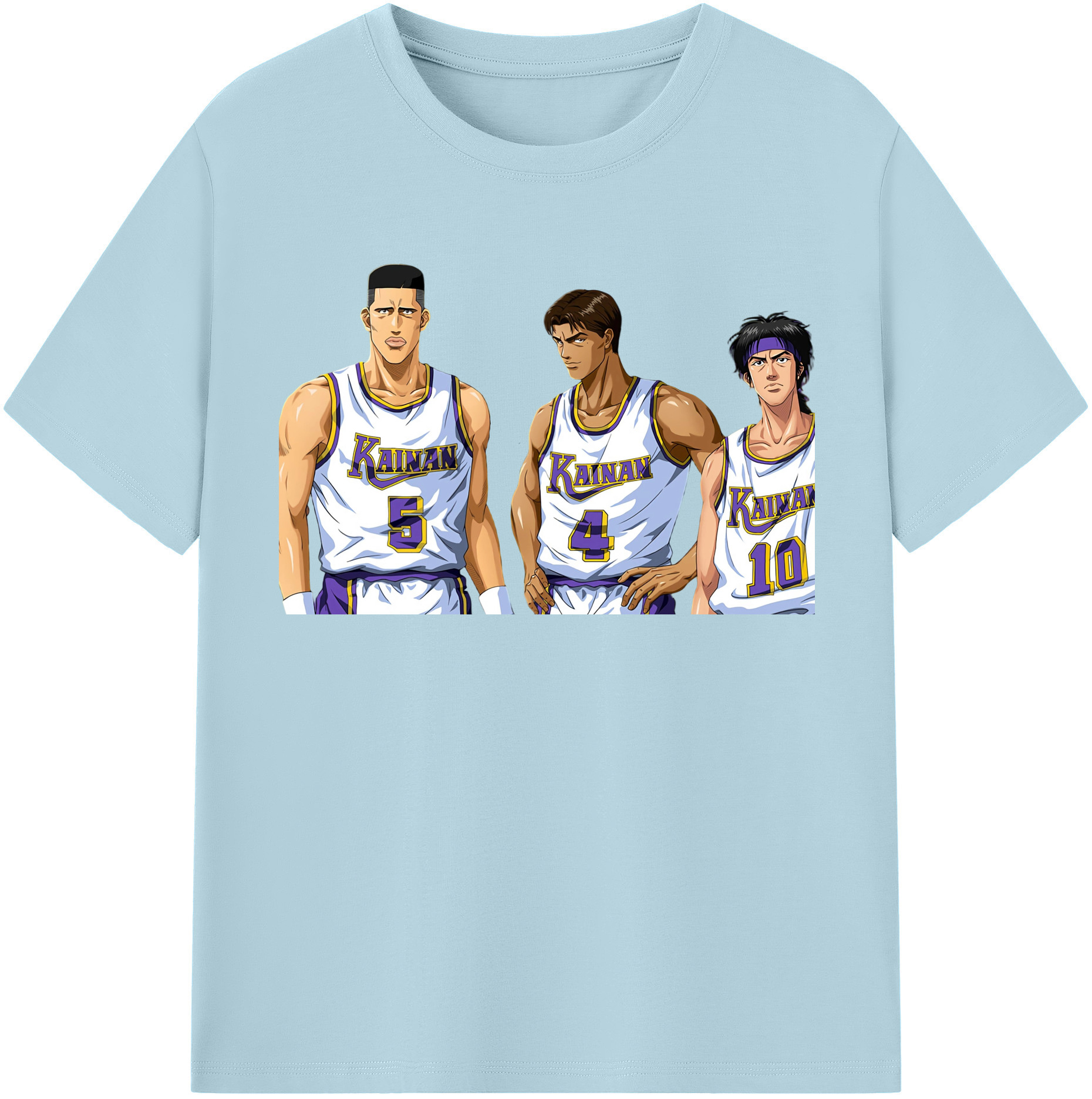 SLAM DUNK／スラムダンク 綿100％半袖Tシャツ（フロントプリント）